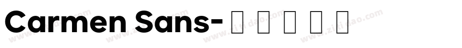 Carmen Sans字体转换